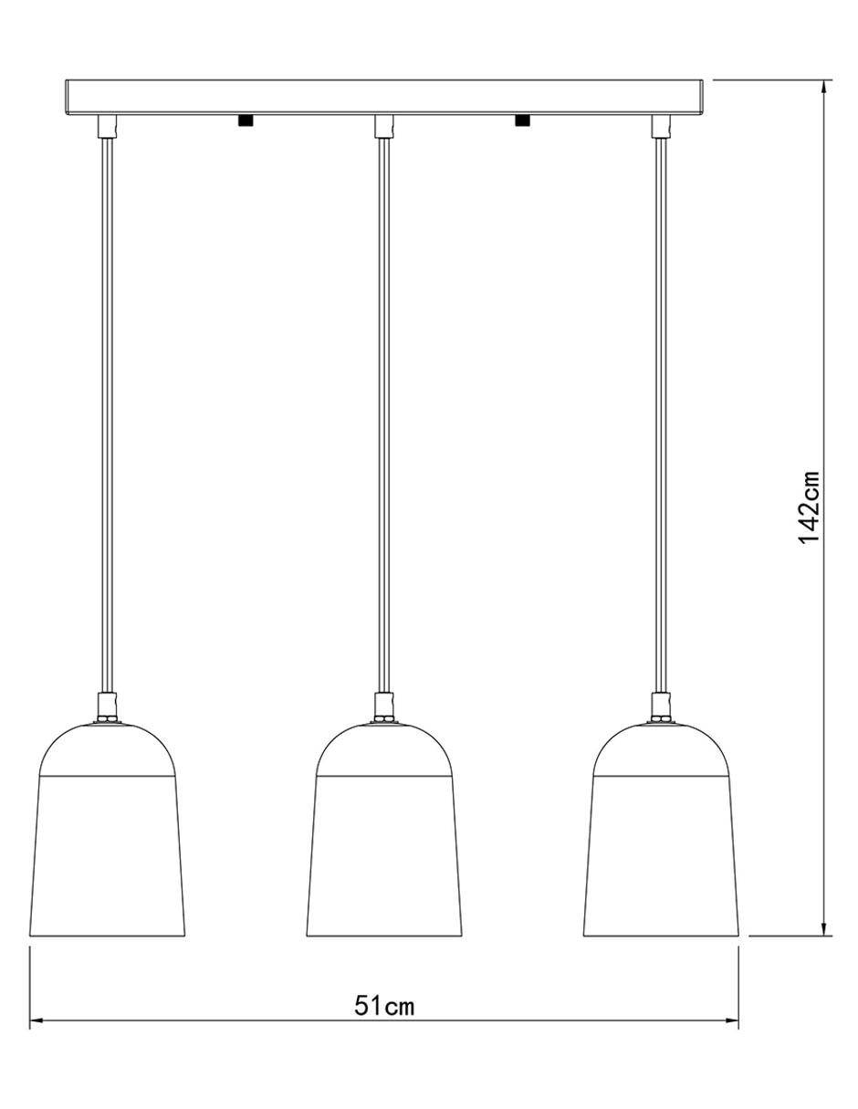 Lámpara colgante led Cope 6