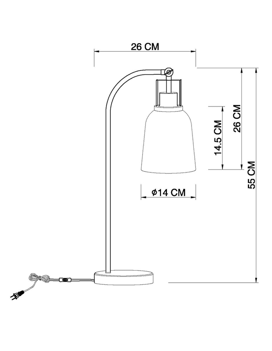 Lámpara de mesa LED Fum 10