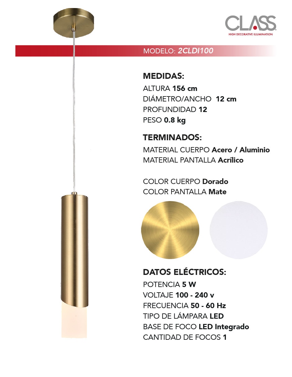 Lámpara colgante LED 4