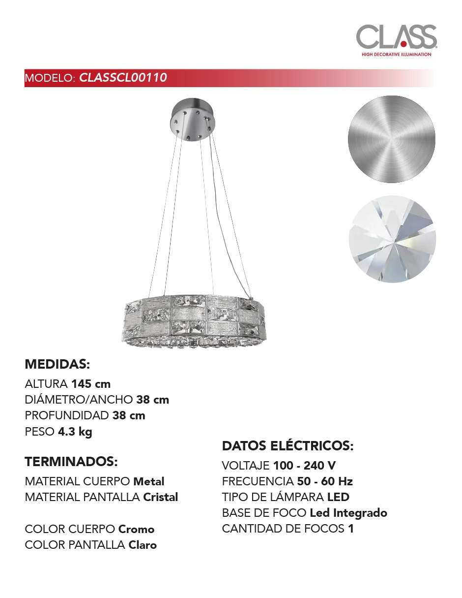 Candil forma circular 4