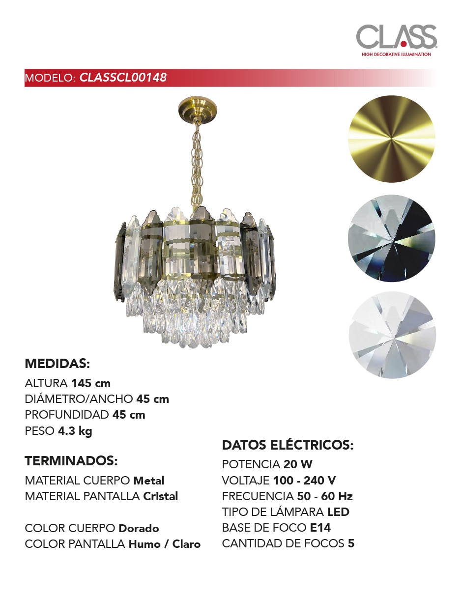 Candil forma circular 4