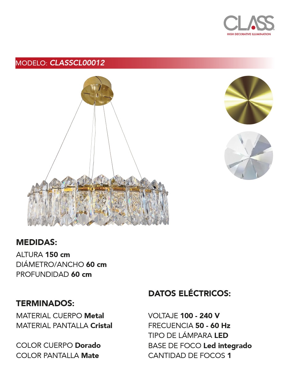 Candil forma circular 4