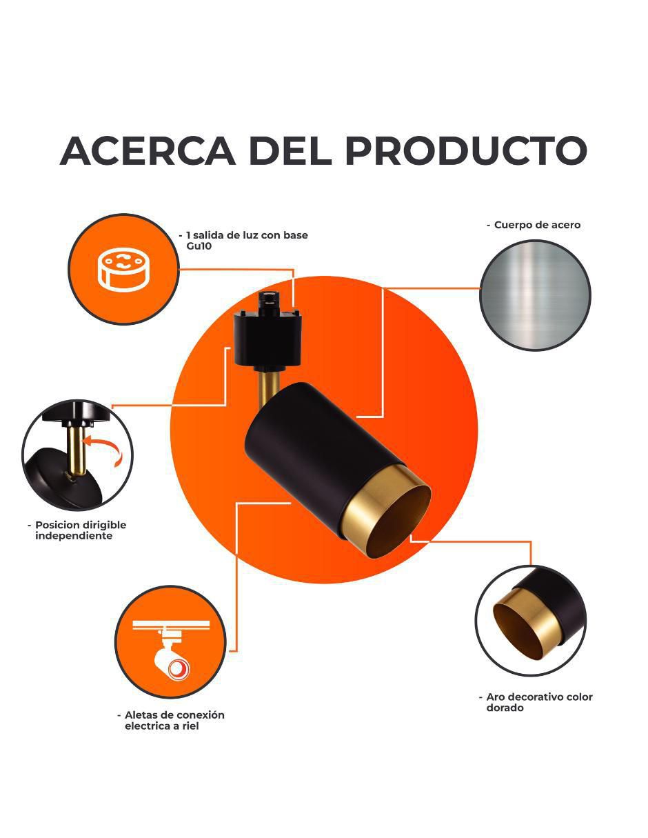 Lámpara proyector Libra Riel 5