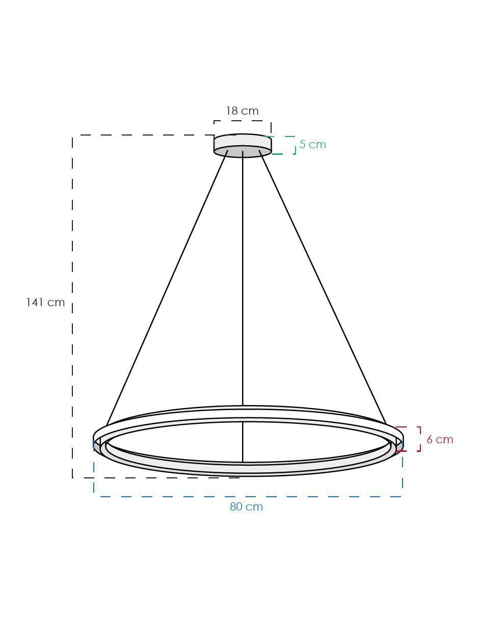 Lámpara colgante LED Class 5