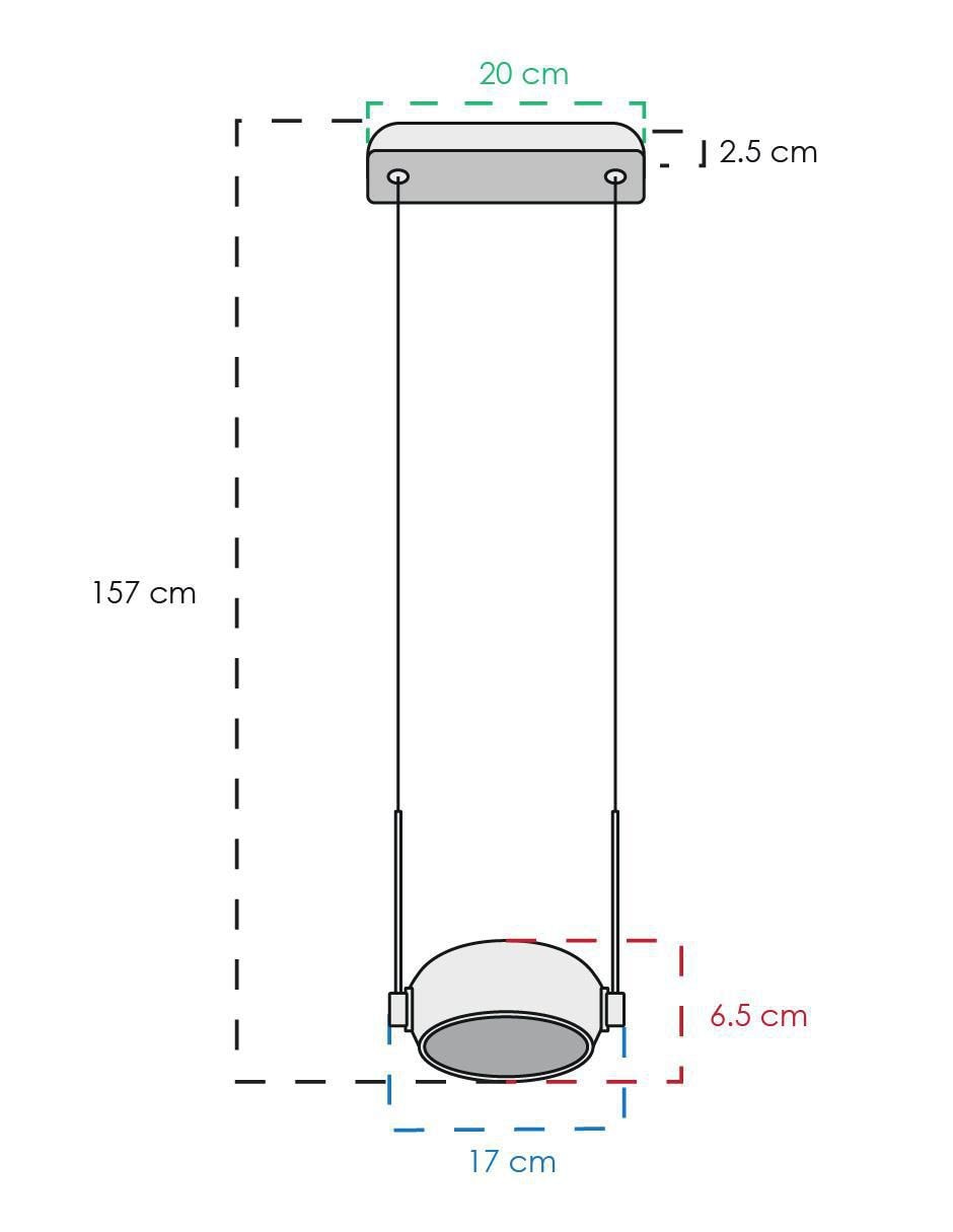 Lámpara colgante LED Class 5
