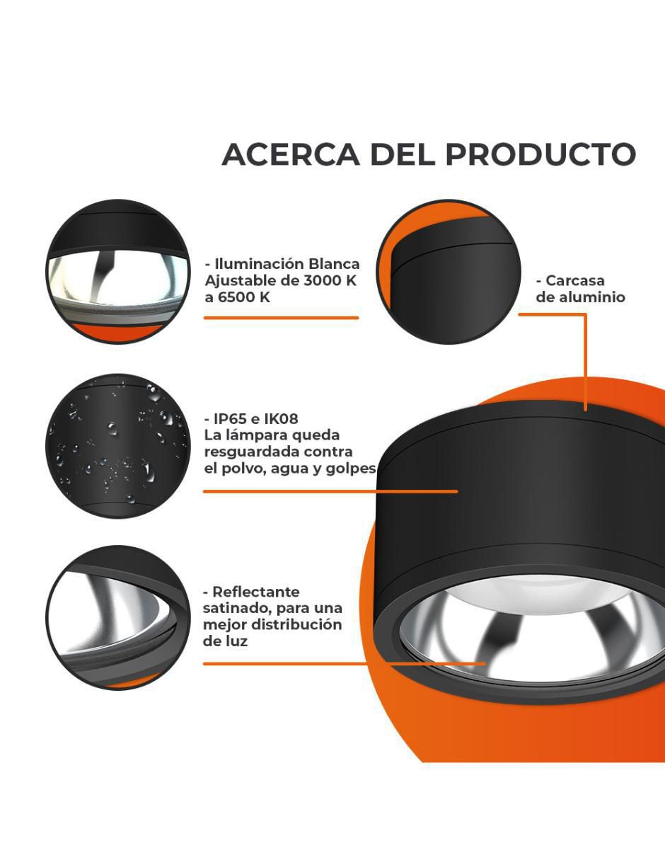 Plafón Tecnolite led Elara Iii