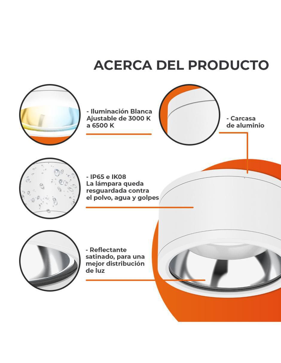 Plafón led Elara Iii 3