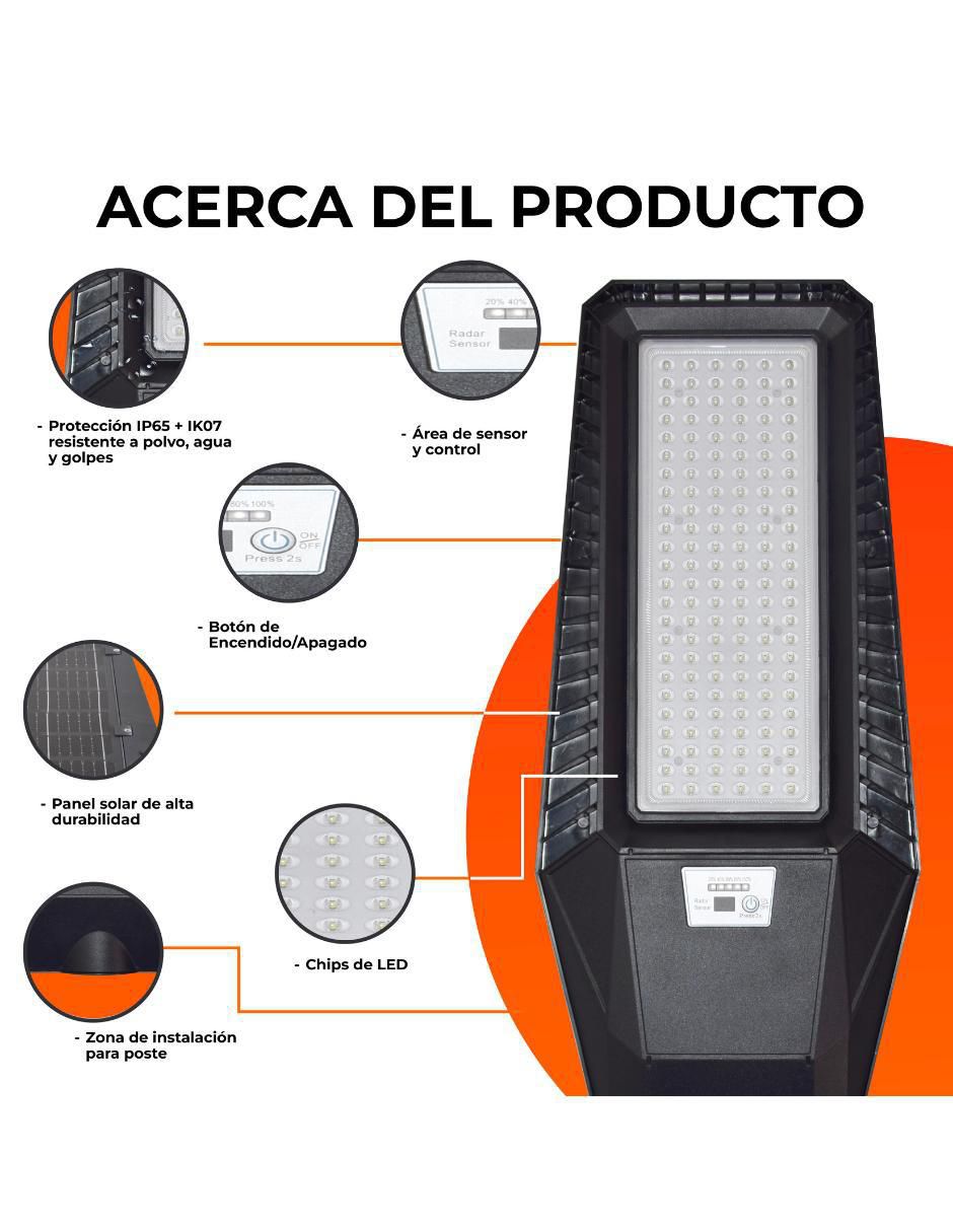 Lámpara solar LED Amansi 6