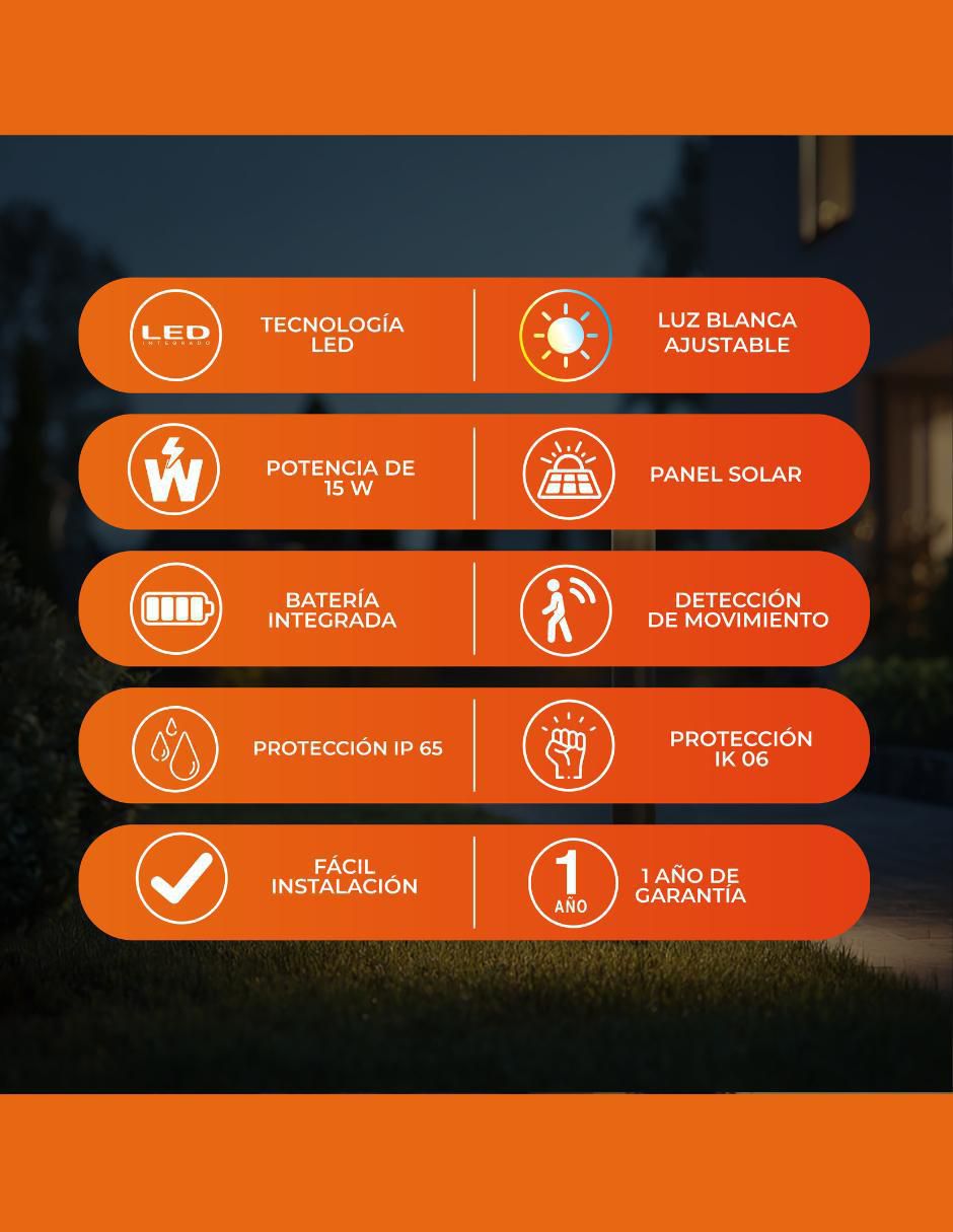 Lámpara solar LED Sonne II 1 pieza 3