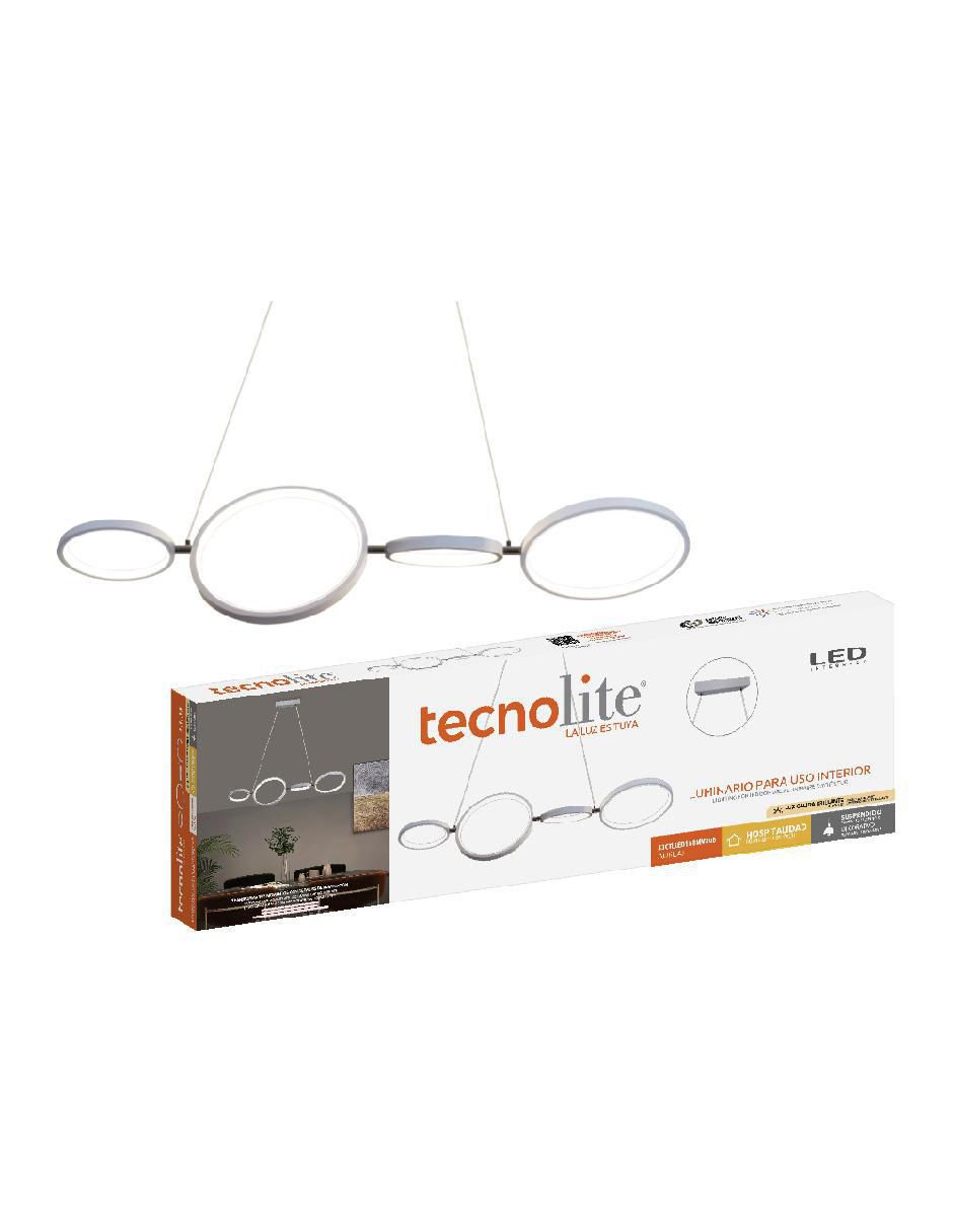 Lámpara colgante Tecnolite led Aureal