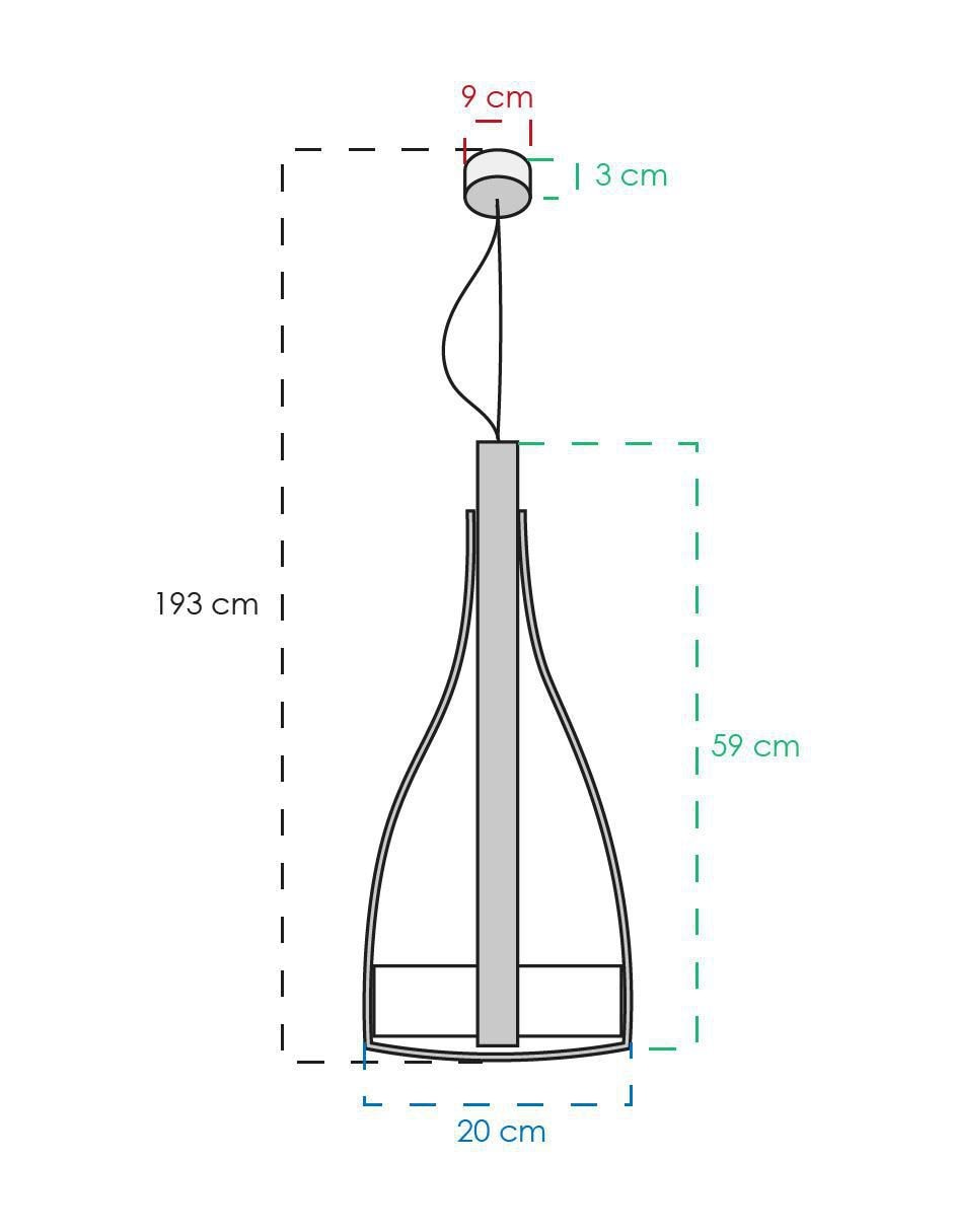 Lámpara colgante LED Class 5