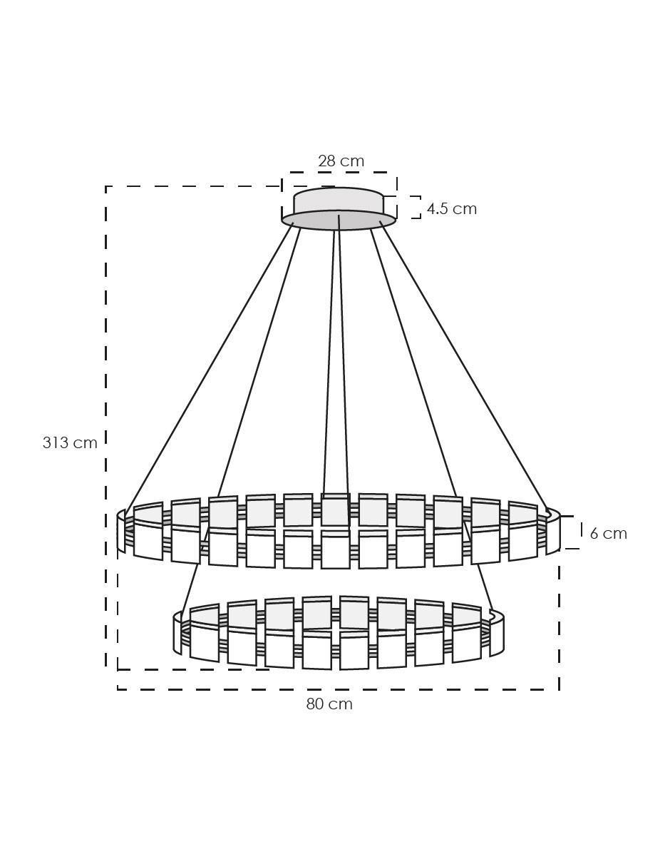 Lámpara colgante LED Class 5