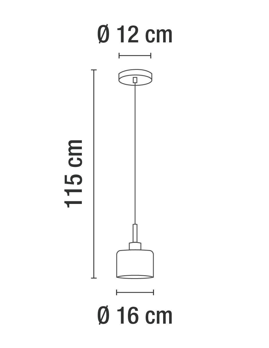 Lampara colgante incandescente y led 3