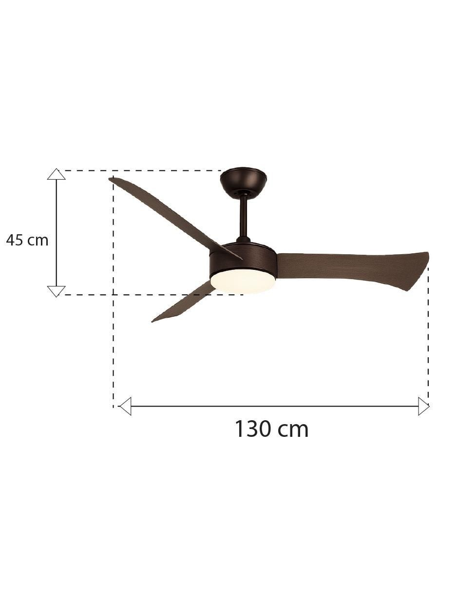 Ventilador de techo con control remoto 6 velocidades 8