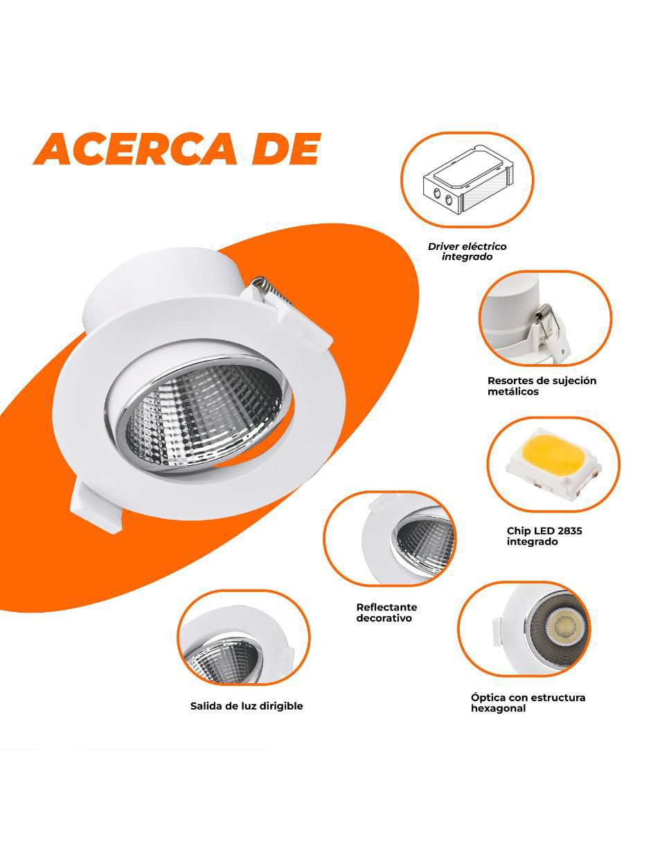 Plafón led Menkar 5