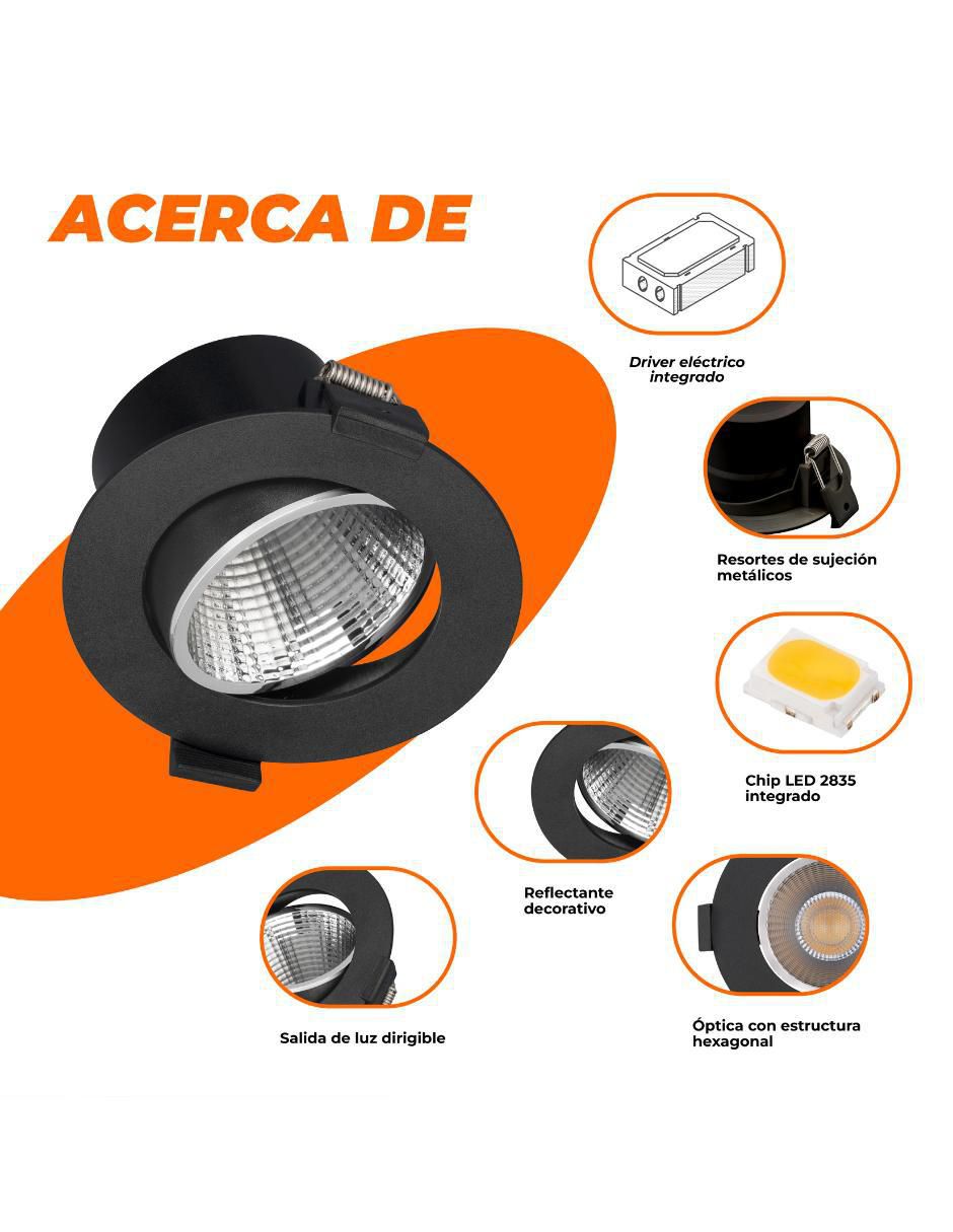 Plafón led Menkar 5