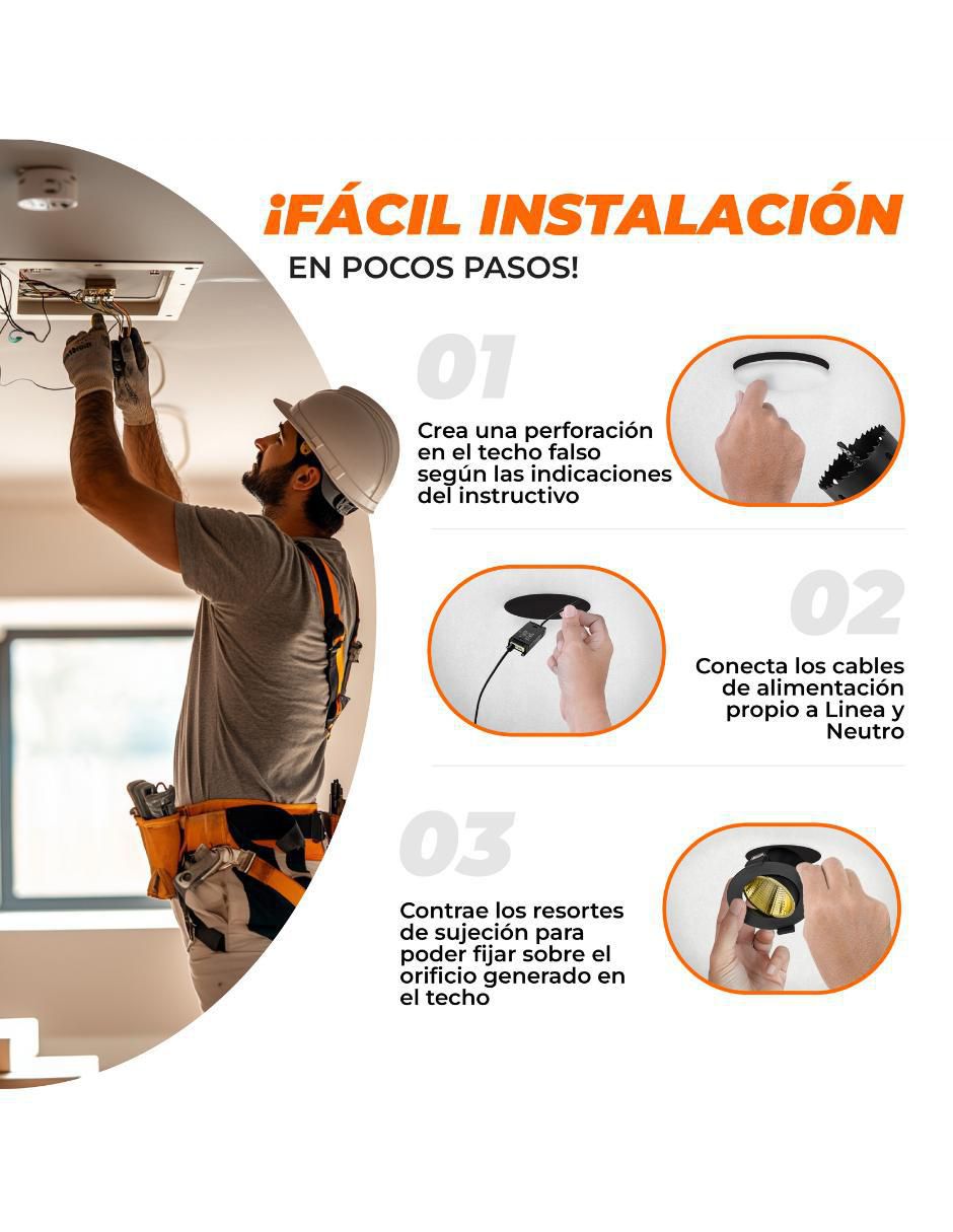 Plafón Tecnolite led Menkar