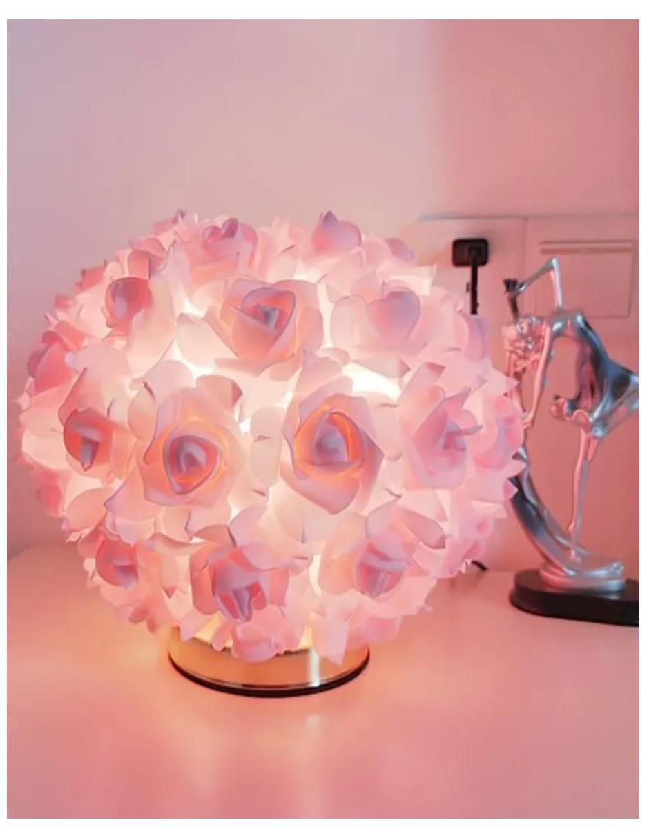 Lampara mesa luz blanca Rosas Rosas 4