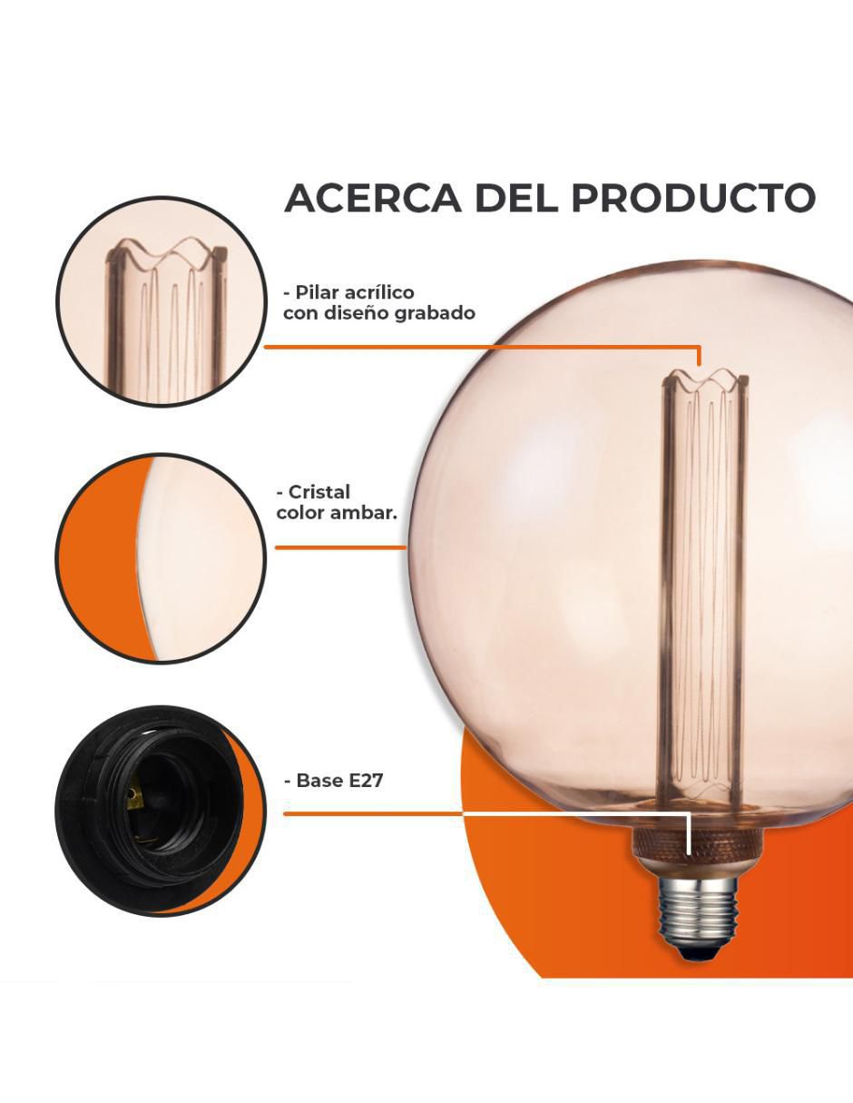 Foco vintage tecnolite 3.5 w "de consumo" 25 w "de iluminación" 120 lm "lúmenes"
