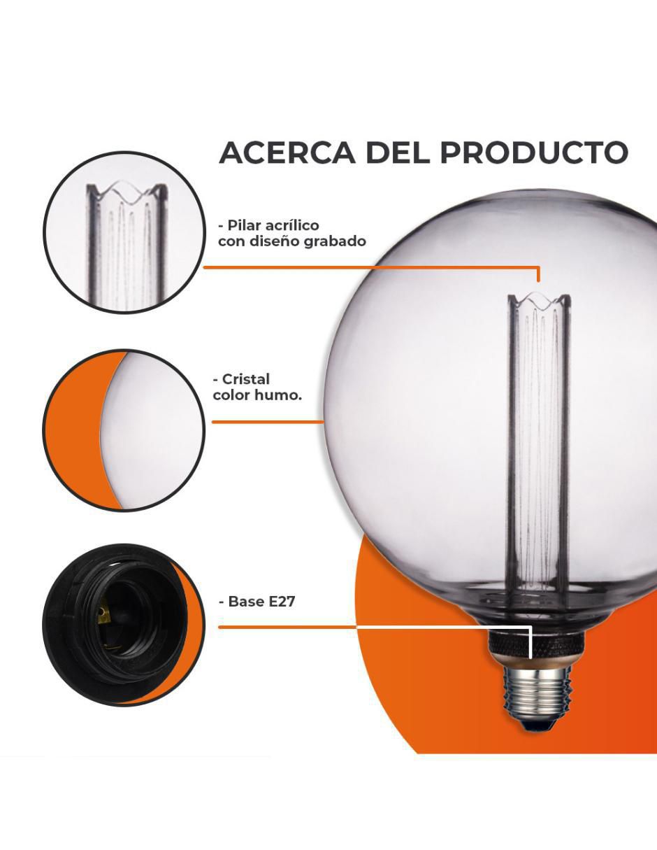 Foco vintage 3.5 w de consumo 25 w de iluminación 120 lúmenes 4