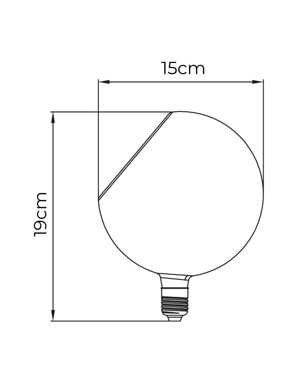 Foco vintage 6 w de consumo 25 w de iluminación 350 lúmenes 7