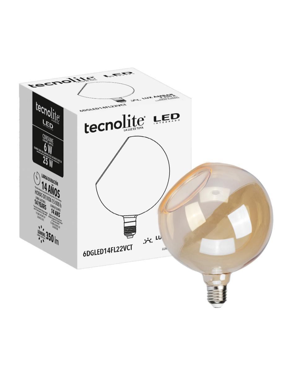 Foco vintage 6 w de consumo 25 w de iluminación 350 lúmenes 3