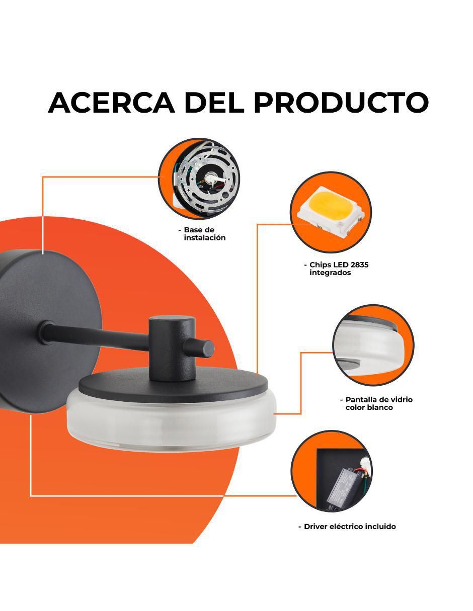 Arbotante led Disque I 5