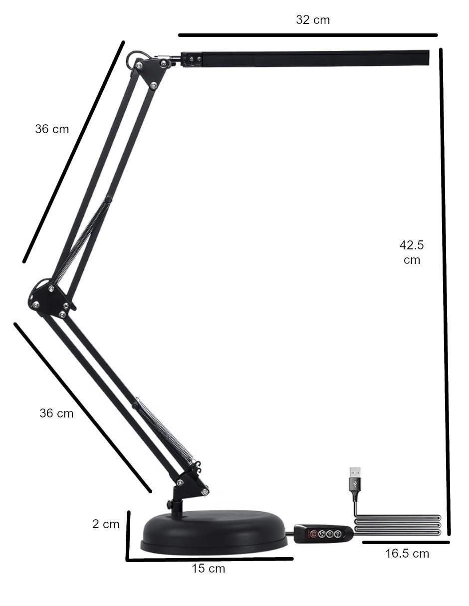 Lampara escritorio LED 3 piezas 5