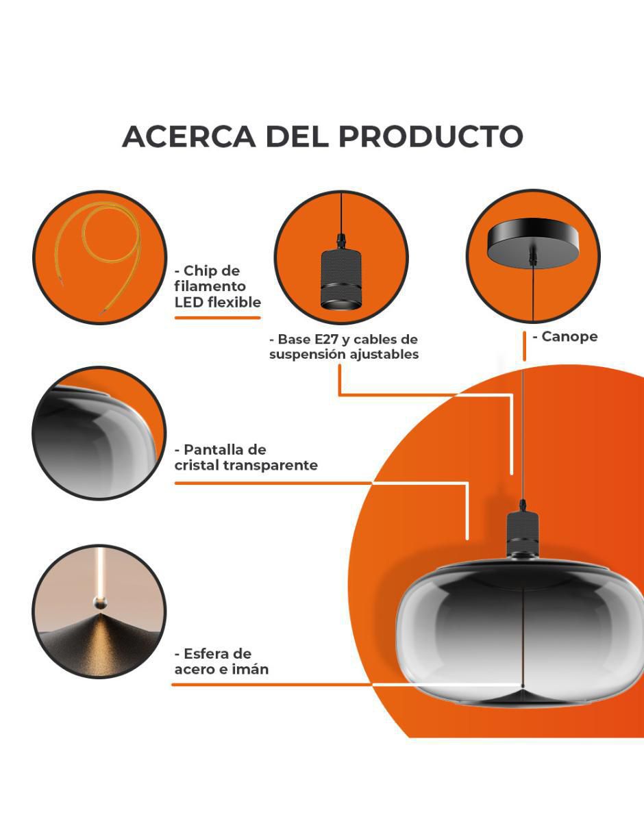 Lampara colgante LED 5