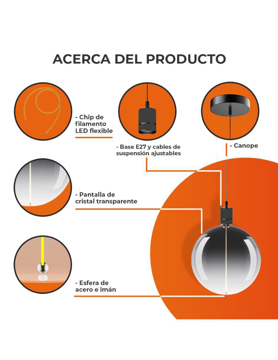 Lampara colgante LED 6