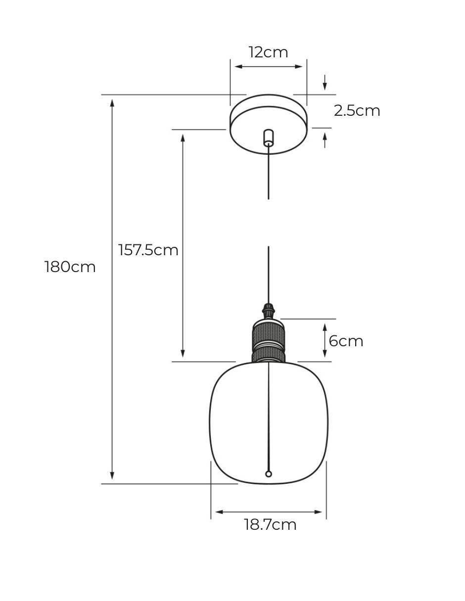Lampara colgante LED Fumatura 2