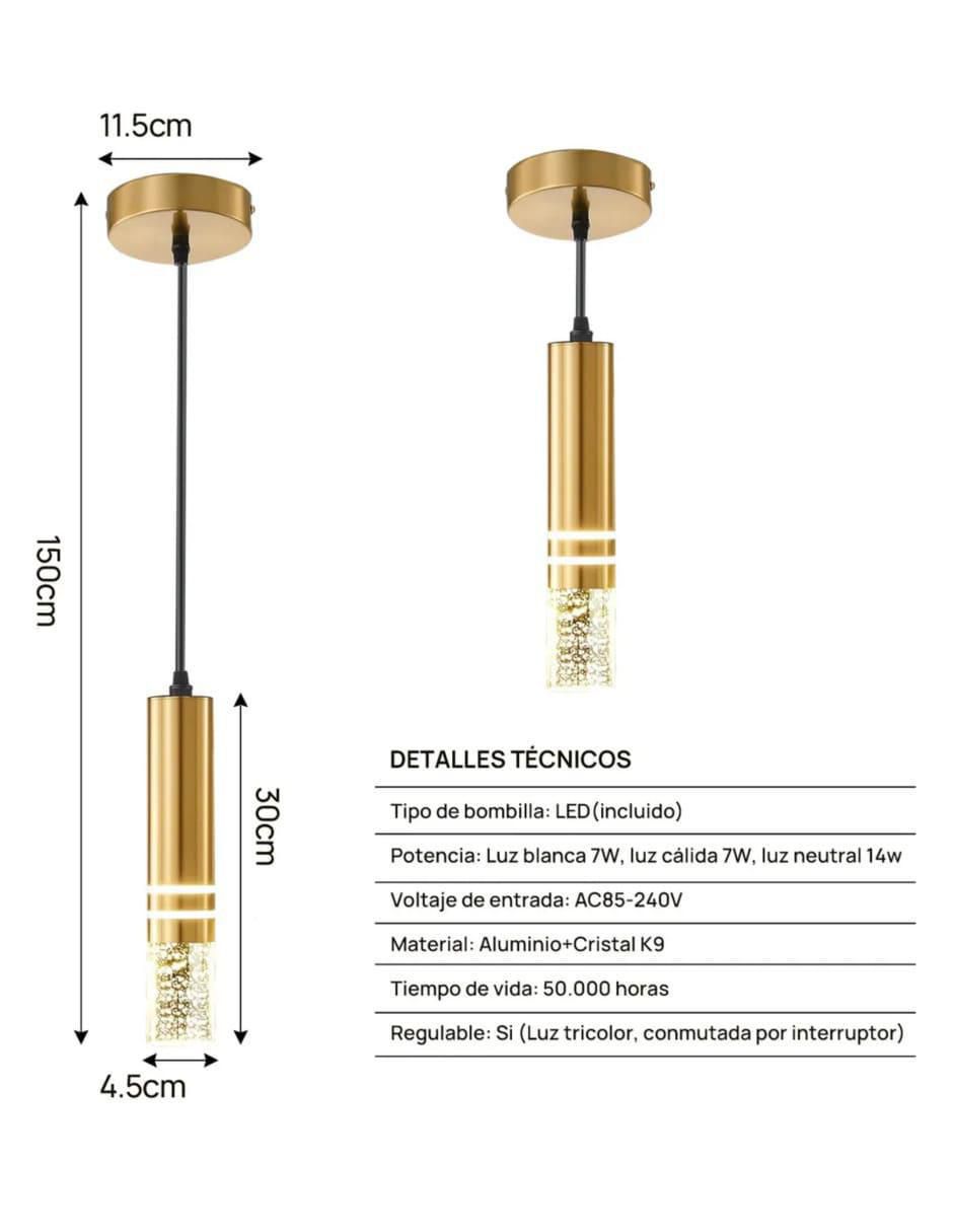 Lampara colgante led 6