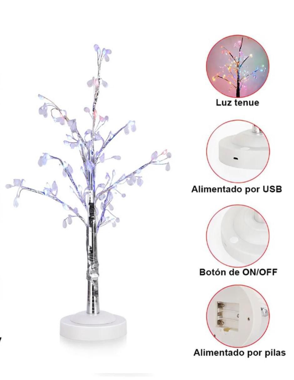 Lámpara de buró led Lampara Árbol Decorativo con Luces Led RGB de 51 cm 1 pieza 2