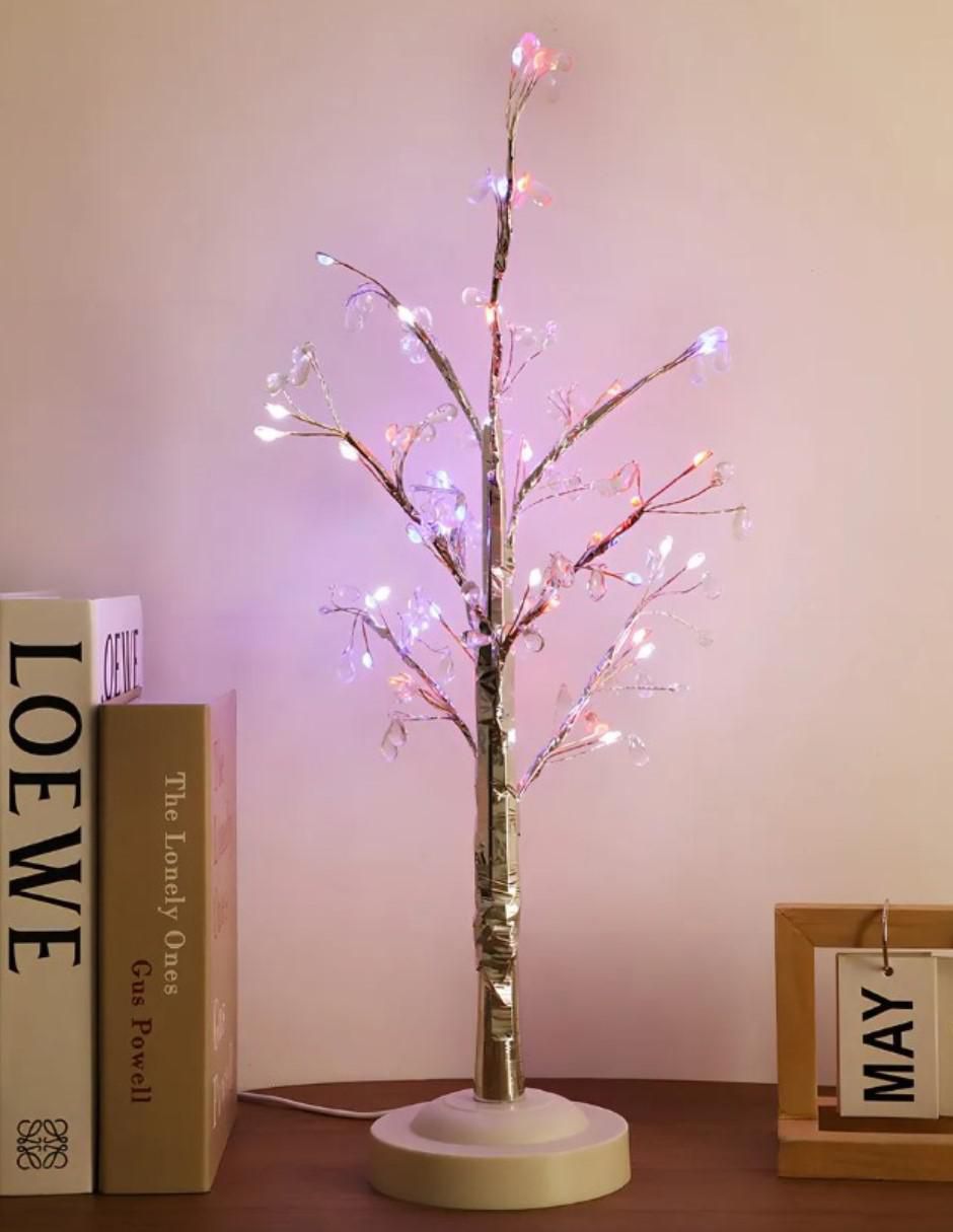 Lámpara de buró led Lampara Árbol Decorativo con Luces Led RGB de 51 cm 1 pieza 6
