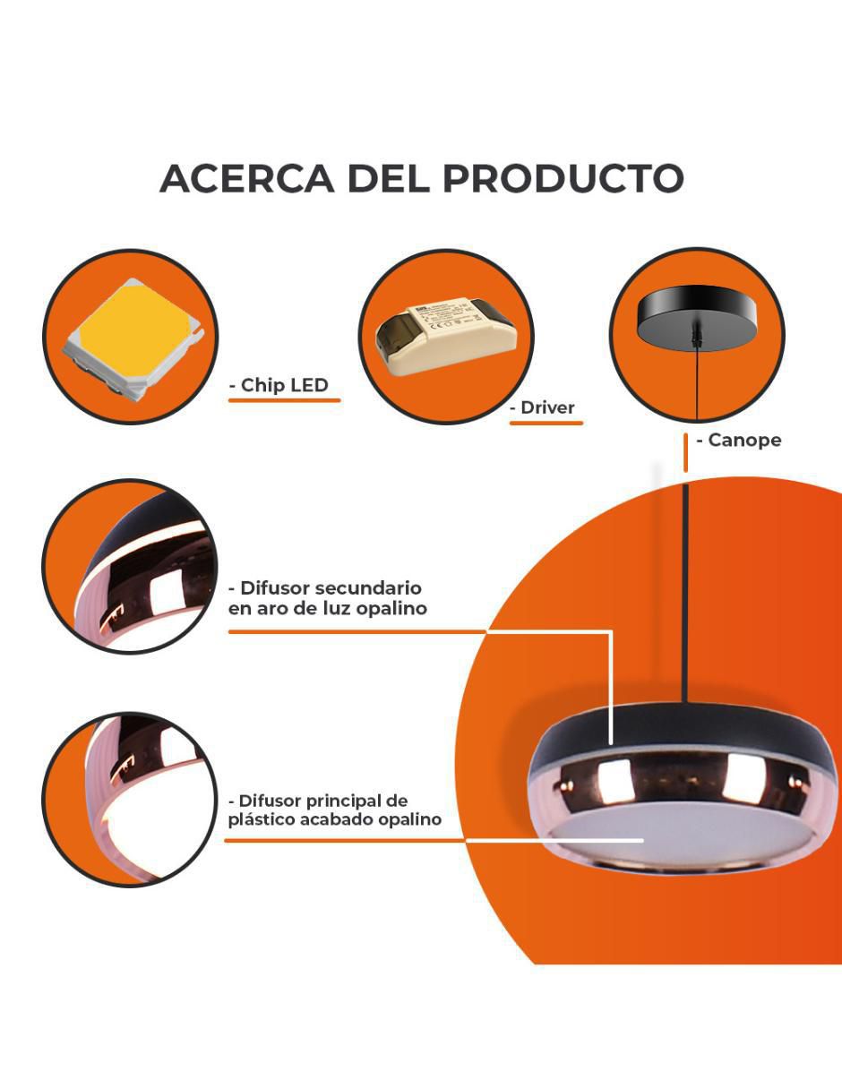 Lampara colgante LED Flegetonte I 5