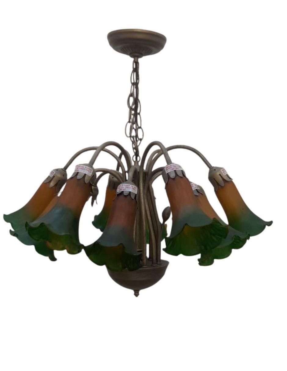 Lampara colgante Incandescente y LED Tiffany Lily C112