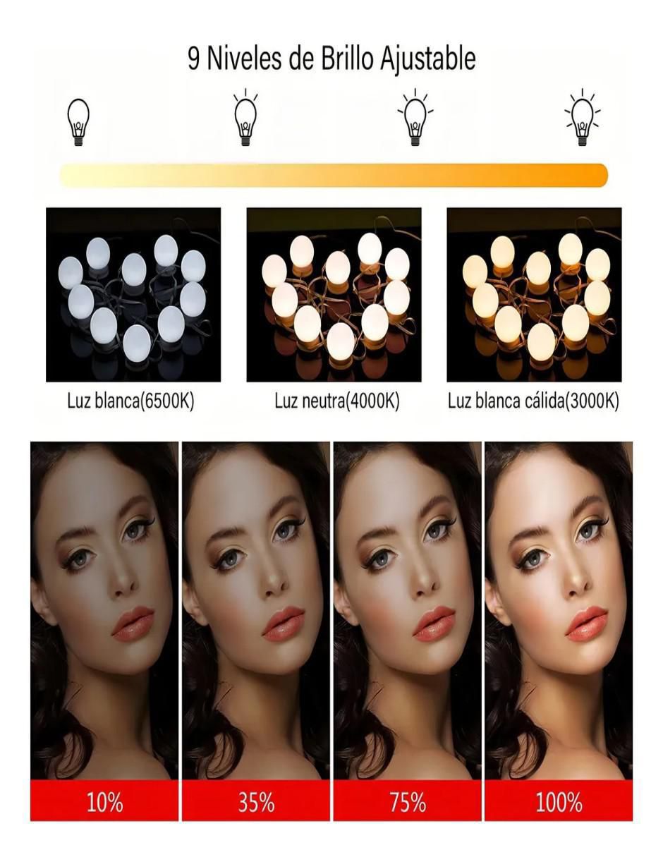 Foco LED 10 W de consumo de iluminación 40 lúmenes 4