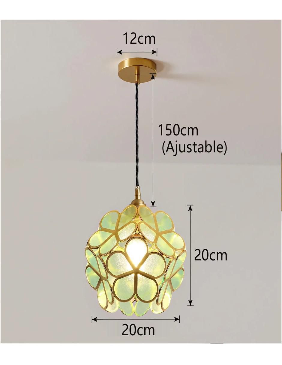 Lampara colgante incandescente y LED 4