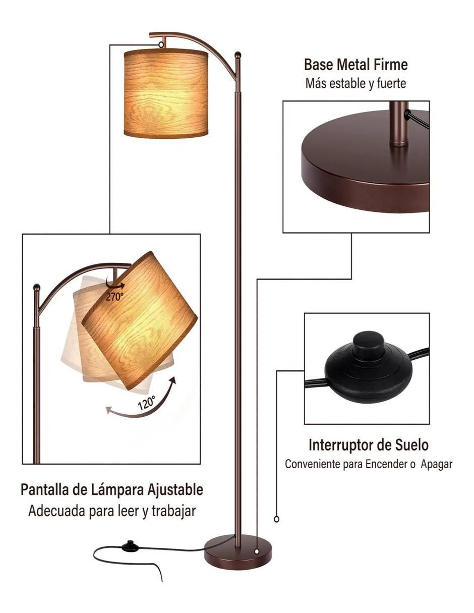 Lámpara de pie blanca 6