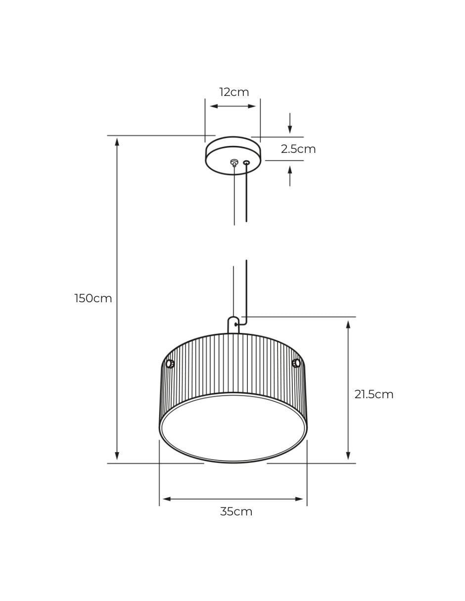 Lampara colgante Genne 5