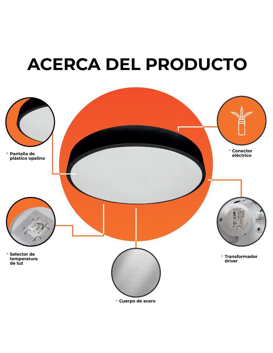 Led tecnolite potolo i 1 pieza "piezas"