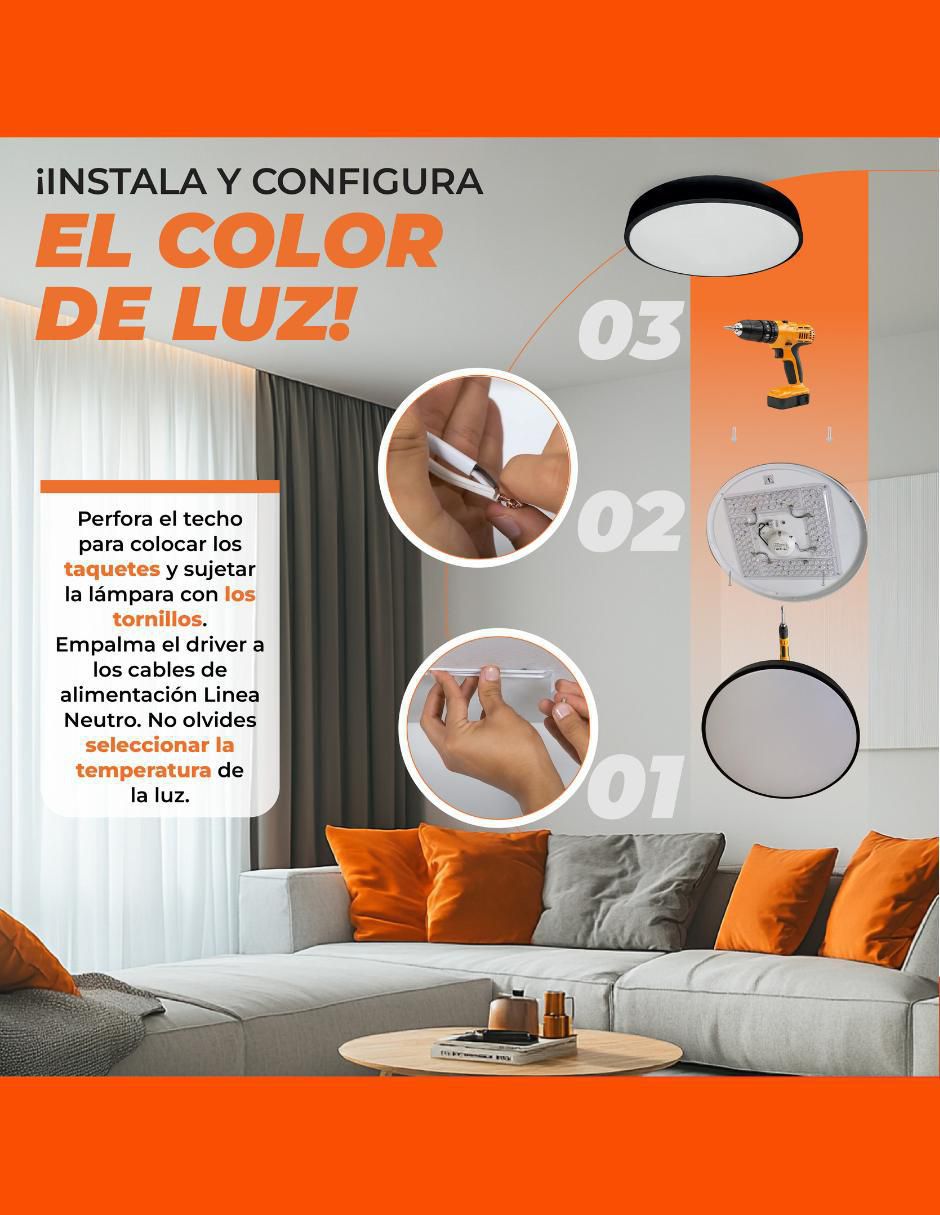 Led tecnolite potolo i 1 pieza "piezas"