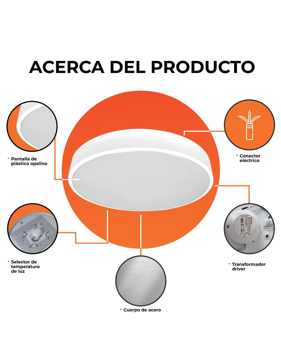 Plafón LED Potolo I 4