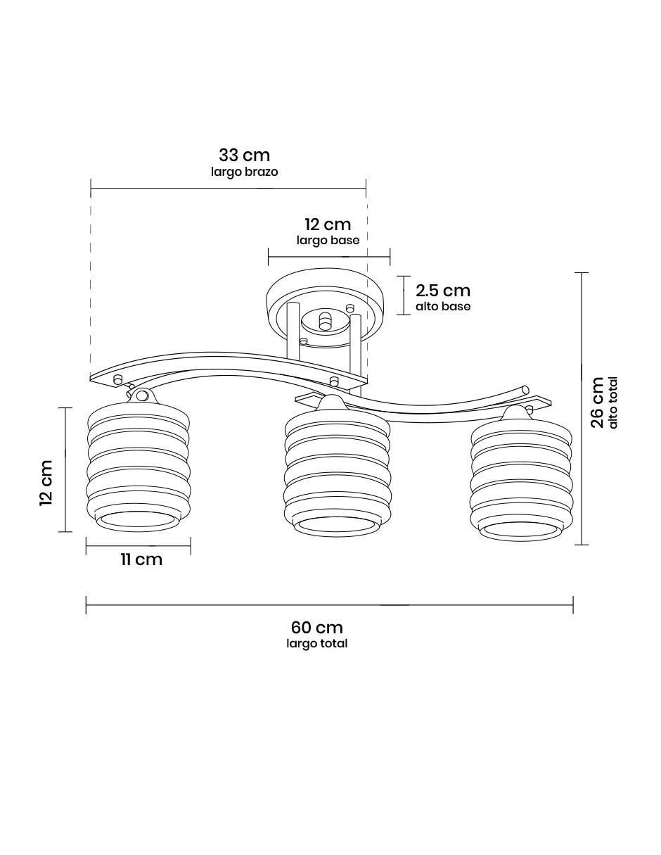 Lámpara colgante LED Agabia 003 12