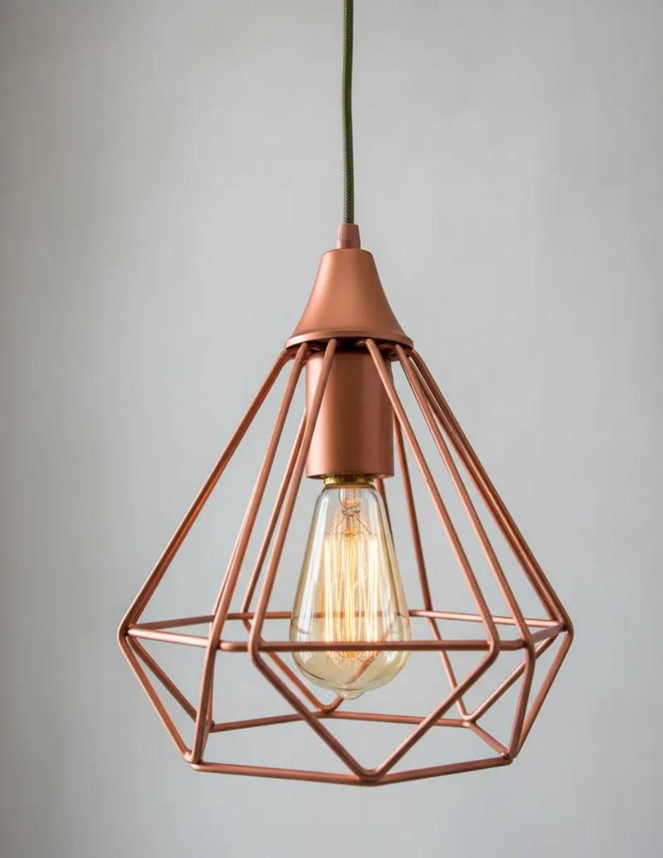 Lampara colgante incandescente y led Roby 2