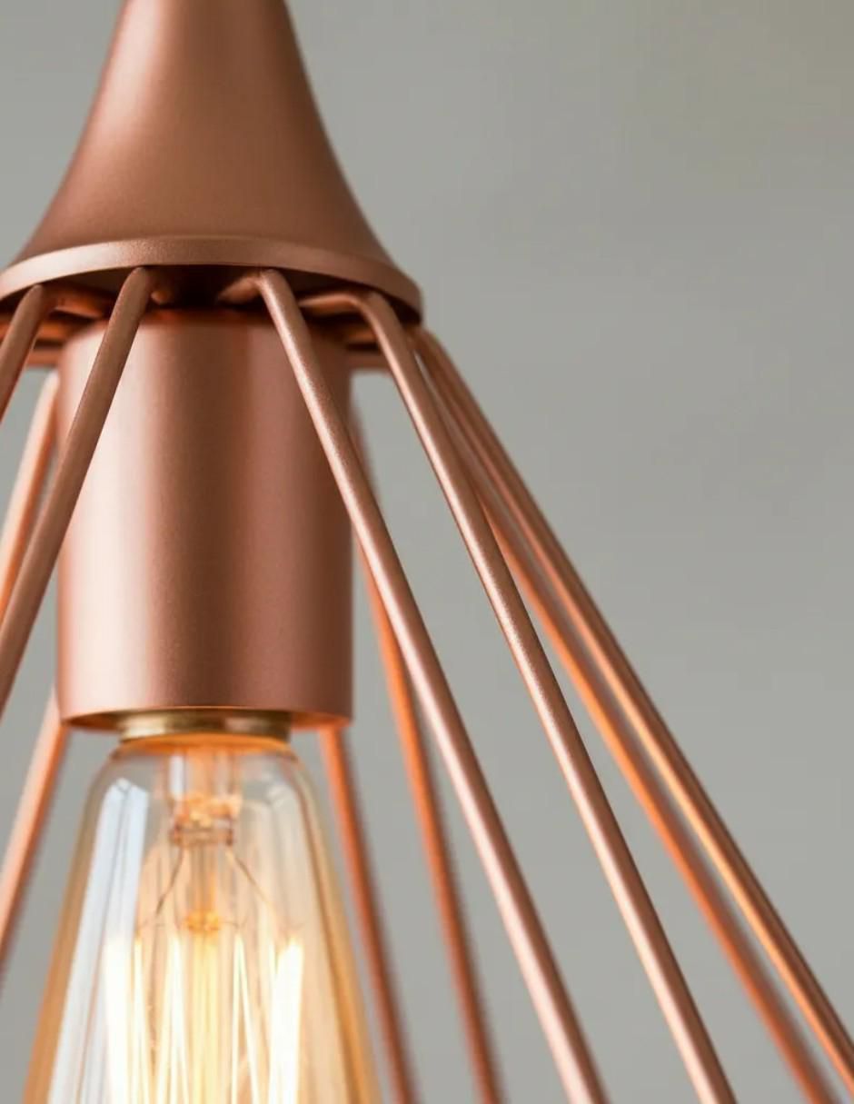 Lampara colgante incandescente y led Roby 3