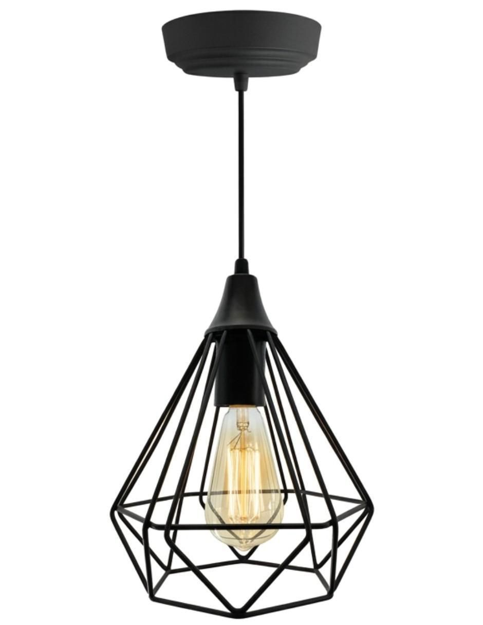 Lampara colgante incandescente y led cityluz roby 1 pieza "piezas"